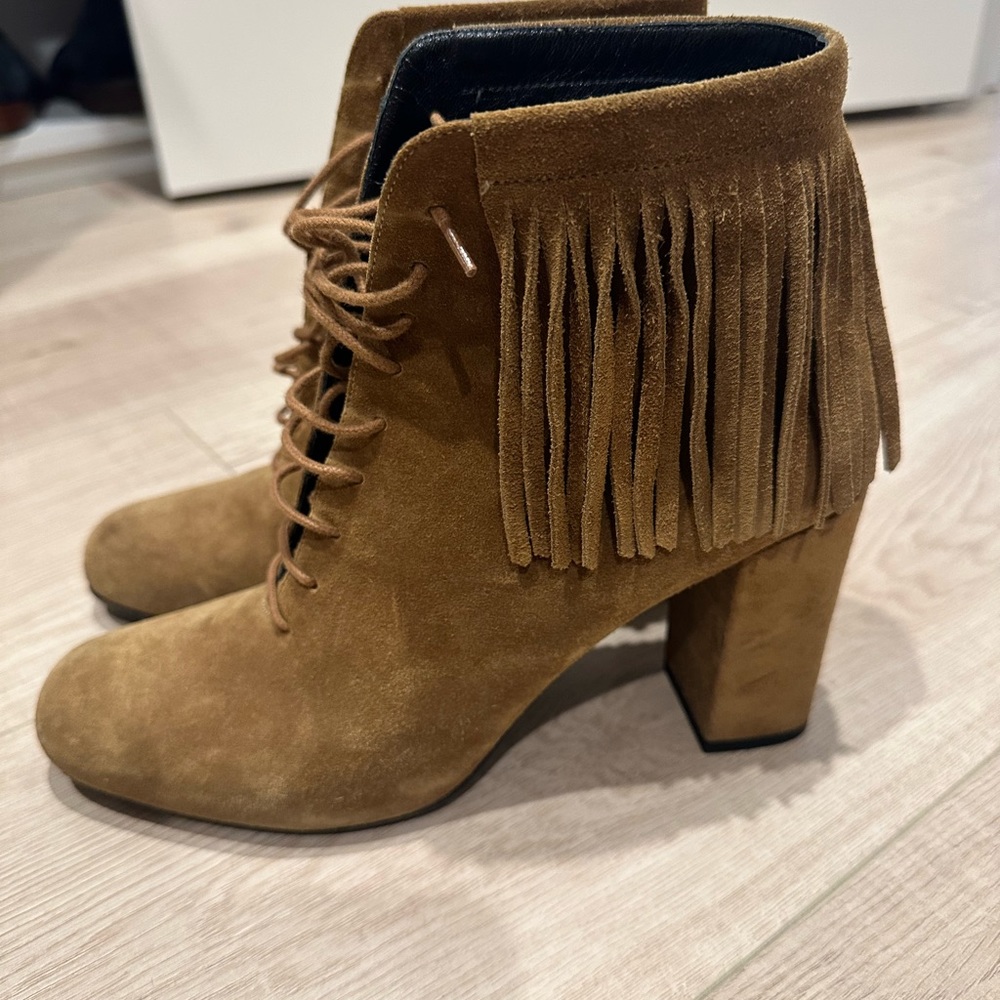 Saint Laurent Fringe Booties